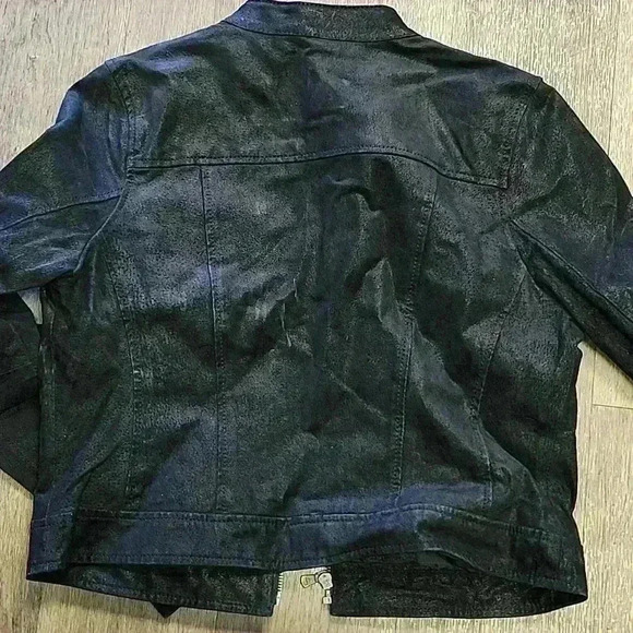 LEVI'S LEATHER SUEDE BOMBER JACKET - Picture 7 of 7